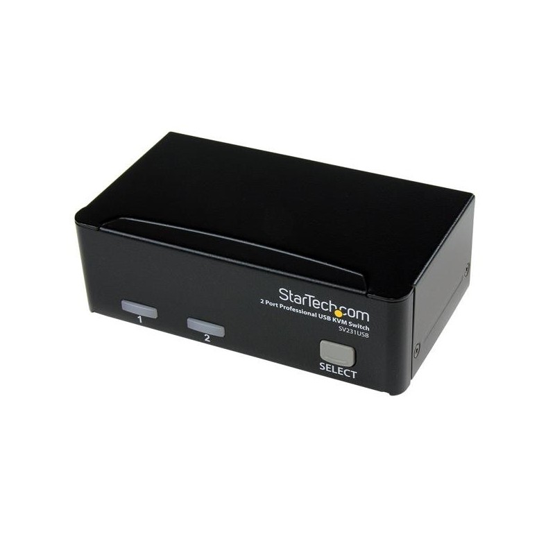 Kit switch kvm usb professionale a 2 porte con cavi