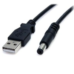 StarTech.com Cavo a barilotto USB a tipo M 2 m - Cavo CC USB a 5,5 mm