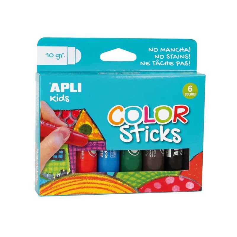 Appli Color Sicks Solid Temper - Confezione da 6 unit&agrave; da 10 g - fin