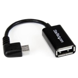 StarTech.com Cavo Adattatore micro USB a USB femmina angolato a destr