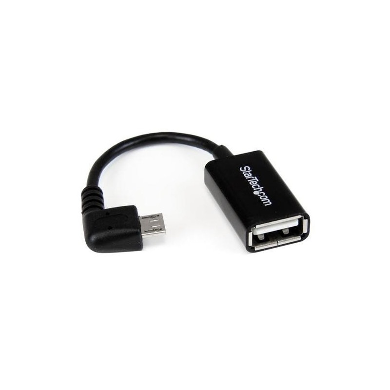 StarTech.com Cavo Adattatore micro USB a USB femmina angolato a destr