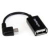 StarTech.com Cavo Adattatore micro USB a USB femmina angolato a destr