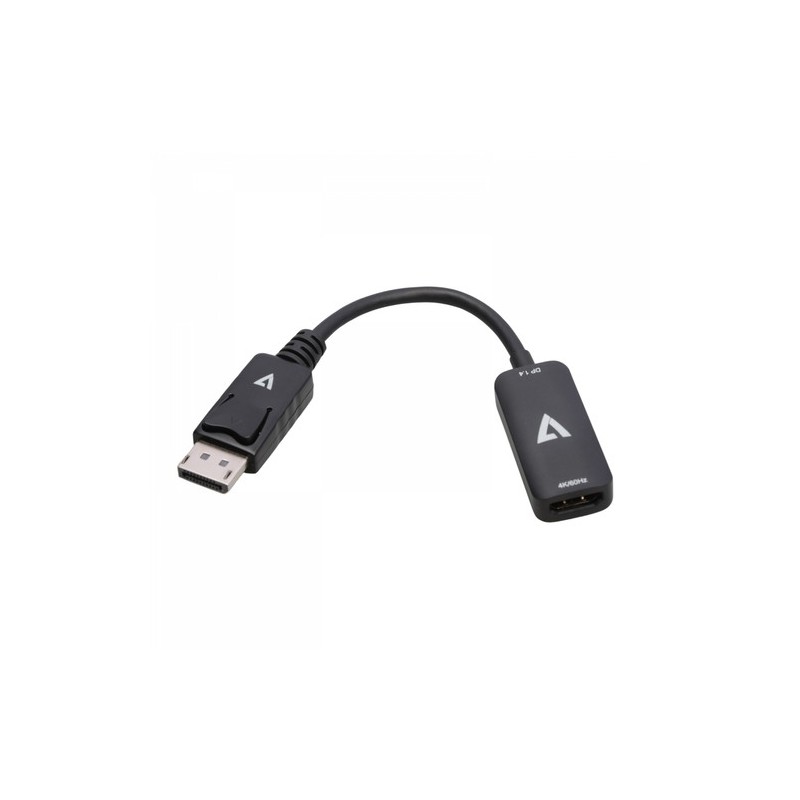 V7 V7DPHDMIACTV cavo e adattatore video DisplayPort HDMI Nero