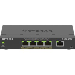 NETGEAR 5-Port Gigabit Ethernet High-Power PoE+ Plus Switch (GS305EPP