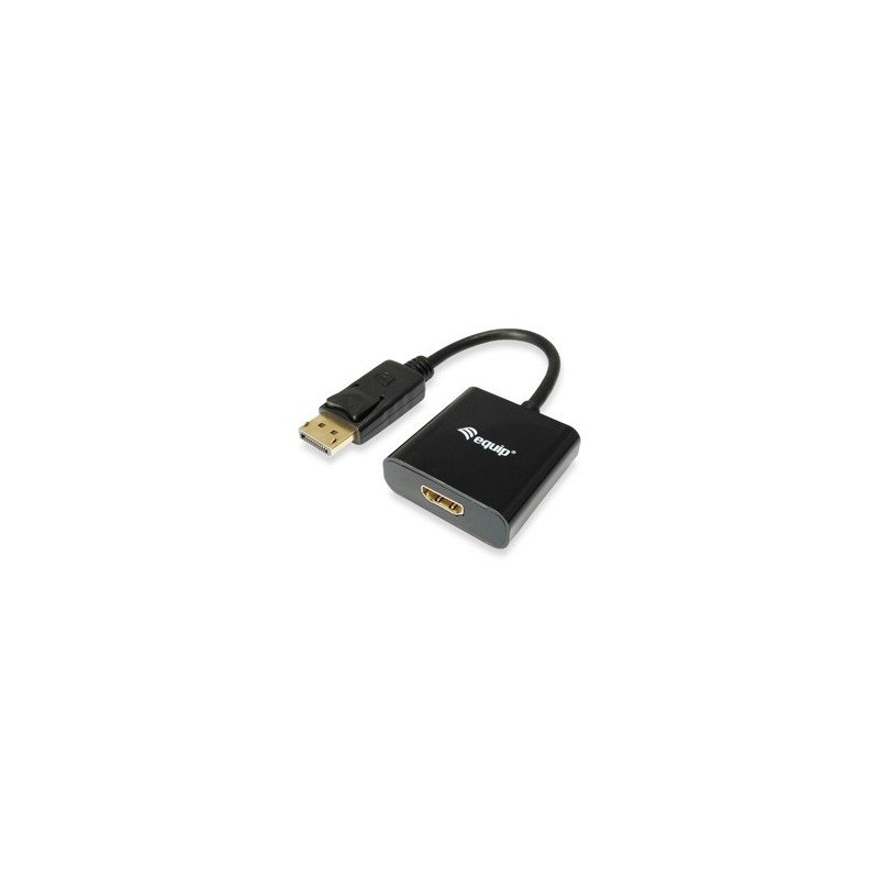 Equip 133438 cavo e adattatore video 0,2 m DisplayPort HDMI Nero