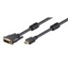 M-Cab HDMI/DVI-D cable 3m black Nero 3M HDMI DVI -D 18+1 CABLE GOLD