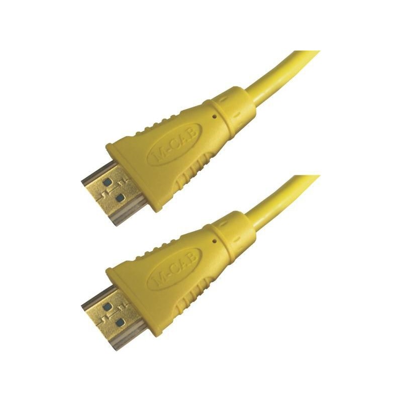 M-Cab 7000996 cavo HDMI 2 m HDMI tipo A Standard Giallo HDMI CABLE