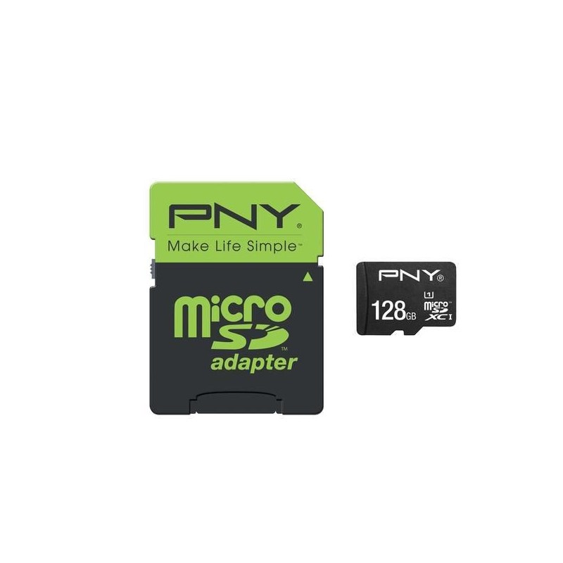 PNY 128GB High Performance MicroSDXC 80MB/s memoria flash MicroSDHC C