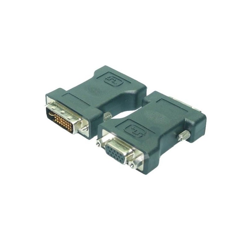 M-Cab D-SUB/DVI-I Nero DVI TO VGA ADAPTER - M/F - DUAL LINK 24+5 TO