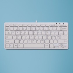 R-Go Tools R-Go Tastiera Compatta, QWERTY (NORDIC), bianco, cablata