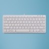 R-Go Tools R-Go Tastiera Compatta, QWERTY (NORDIC), bianco, cablata