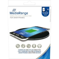 MediaRange induktive Schnellladest. f. Smartphones 15W schw