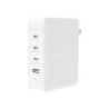 140W 4-PORTS USB GAN WALL CHARGER UK EU