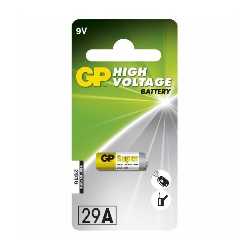 GP Alkaline Rundzellenbatterie 29A Hochspannung 9V 1er Blister