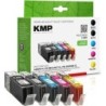 KMP Tintenpatronen Multipack ersetzt Canon CLI-551BK/C/M/Y XL + PGI-5