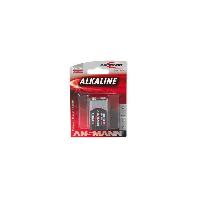 Batterie 9V ANSMANN Red 1er 1x 9V Block Alkaline