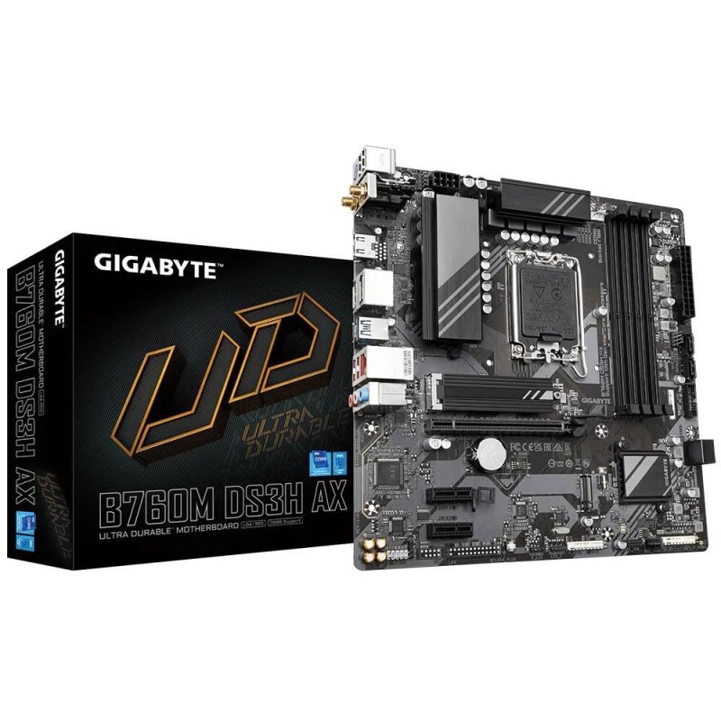 Gigabyte B760M DS3H AX scheda madre Intel B760 Express LGA 1700 micro