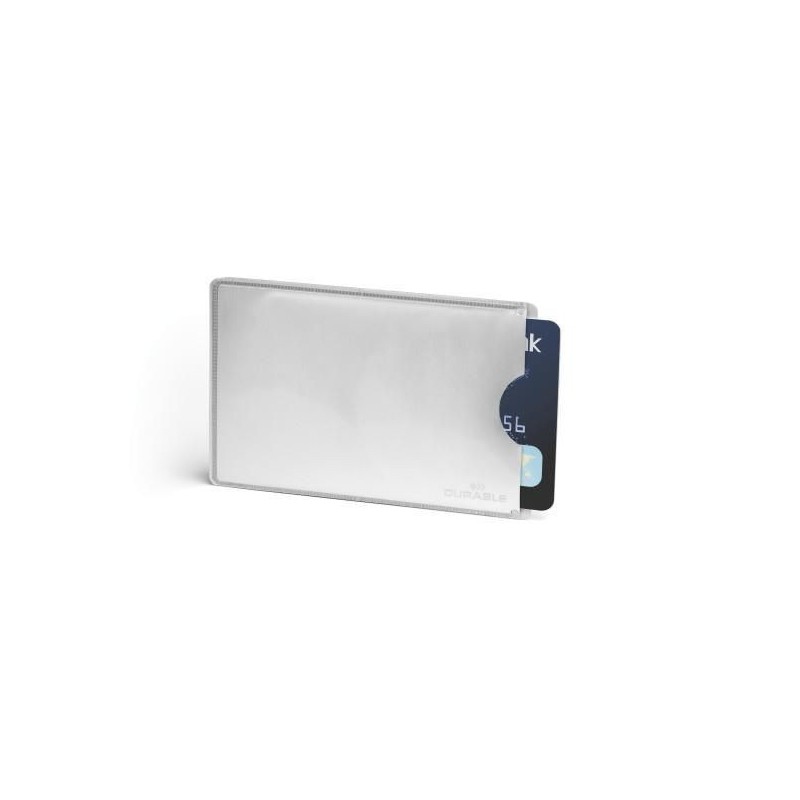 Durable 890023 porta biglietti Argento (Durable Certified RFID SECURE