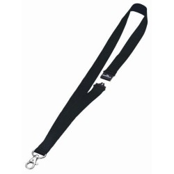 Durable CORDONCINO IN TESSUTO 20 mm Nero (Durable Textile Lanyard wit