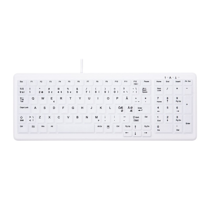 CHERRY AK-C7000 tastiera USB QWERTY Norvegese Bianco (CHERRY AK-C7000