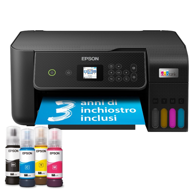 Epson EcoTank ET-2871 stampante multifunzione inkjet 3in1 A4, serbato