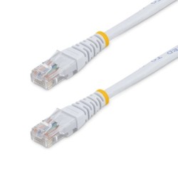 StarTech.com Cavo patch UTP Cat5e RJ45 modellato bianco da 15 m Cat 5