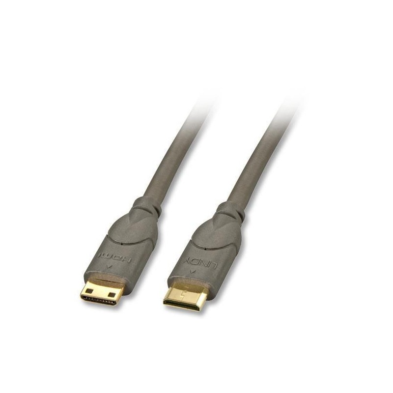 Lindy 0.5m HDMI CAT2 cavo HDMI 0,5 m HDMI Type C (Mini) Nero