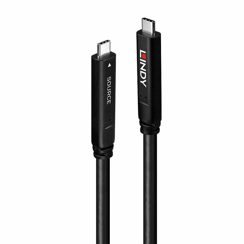 Lindy 43393 cavo USB 8 m USB 3.2 Gen 1 (3.1 Gen 1) USB C Nero