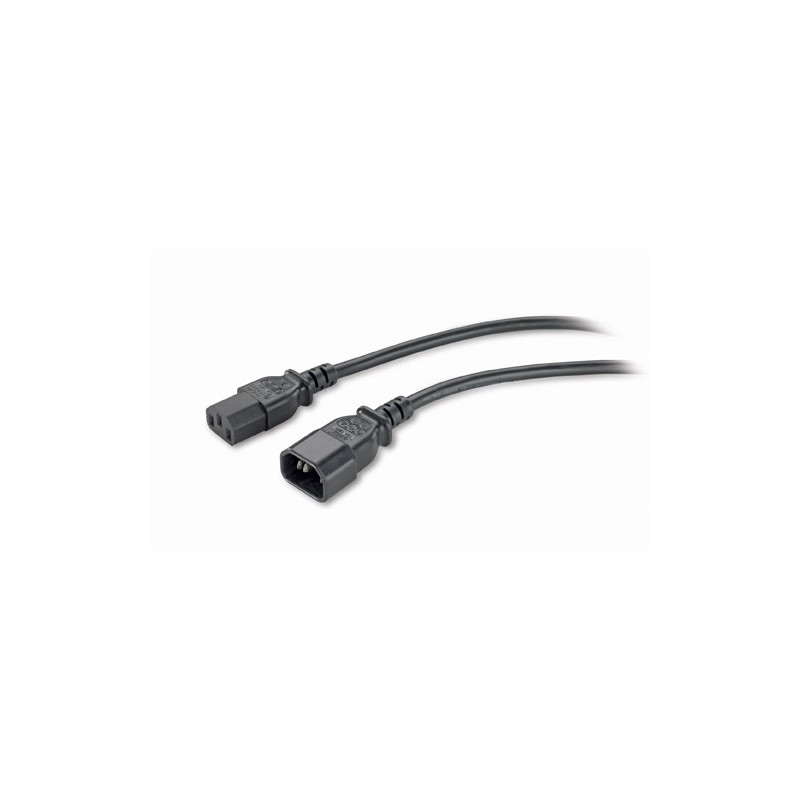 APC PWR Cord C13 - C14, 0.6 m Nero 0,61 m Accoppiatore C13 Accoppiato