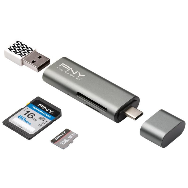 PNY R-TC-UA-3N1E01-RB lettore di schede USB 32 Gen 1 31 Gen 1 Typ