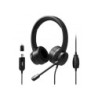 PORT 901605 - CASQUE AUDIO ST&Eacute;R&Eacute;O AVEC MICRO - C&Acirc;BLE : 1.8 M CONNE