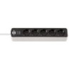 SOCKET STRIP 5X - BLACK AND WHITE 15M ECOLOR