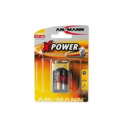 Batterie 9V ANSMANN X-Power 1er 1x 9V Block Alkaline Premium