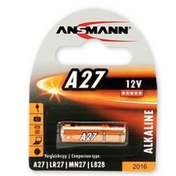 Batterie A27 ANSMANN 12V Alkaline LR828 LR27 27A