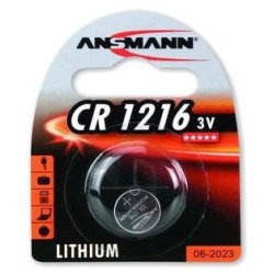 Batterie CR1216 ANSMANN Knopfzelle 3V CR1216 Lithium 1 St&uuml;ck