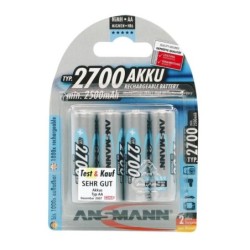 Akku AA ANSMANN NiMH 2.700mAh 4er Mignon, Blister