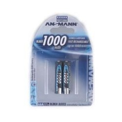 Akku AAA ANSMANN NiMH 1.000mAh 4er Micro, min.950mAh, HR03, 1.2V, maxE