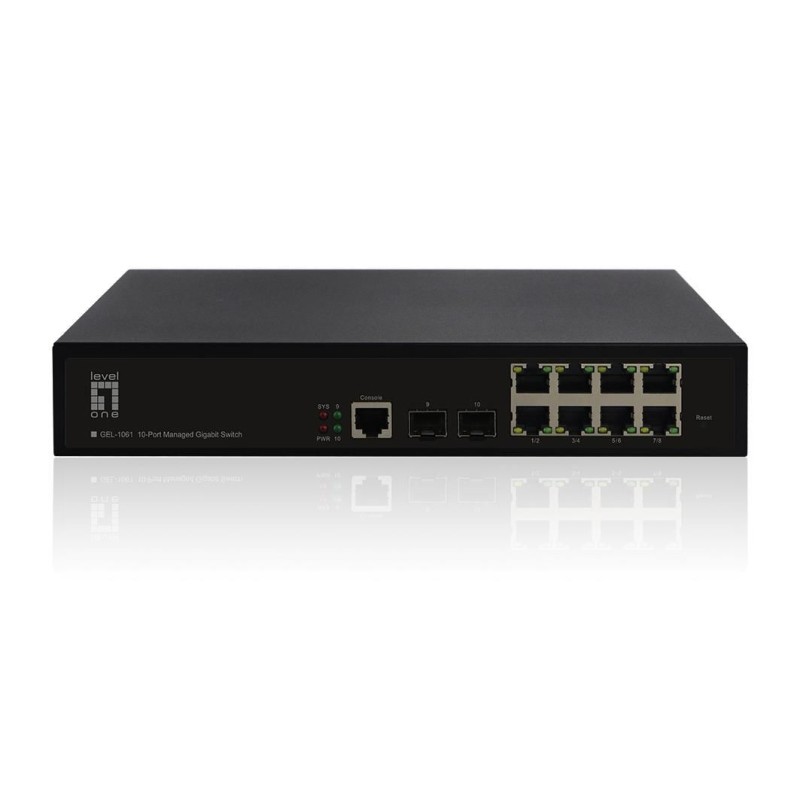 LevelOne GEL-1061 Gestito L2 Gigabit Ethernet (10/100/1000) 19U Nero