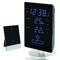 Black digital weather Station