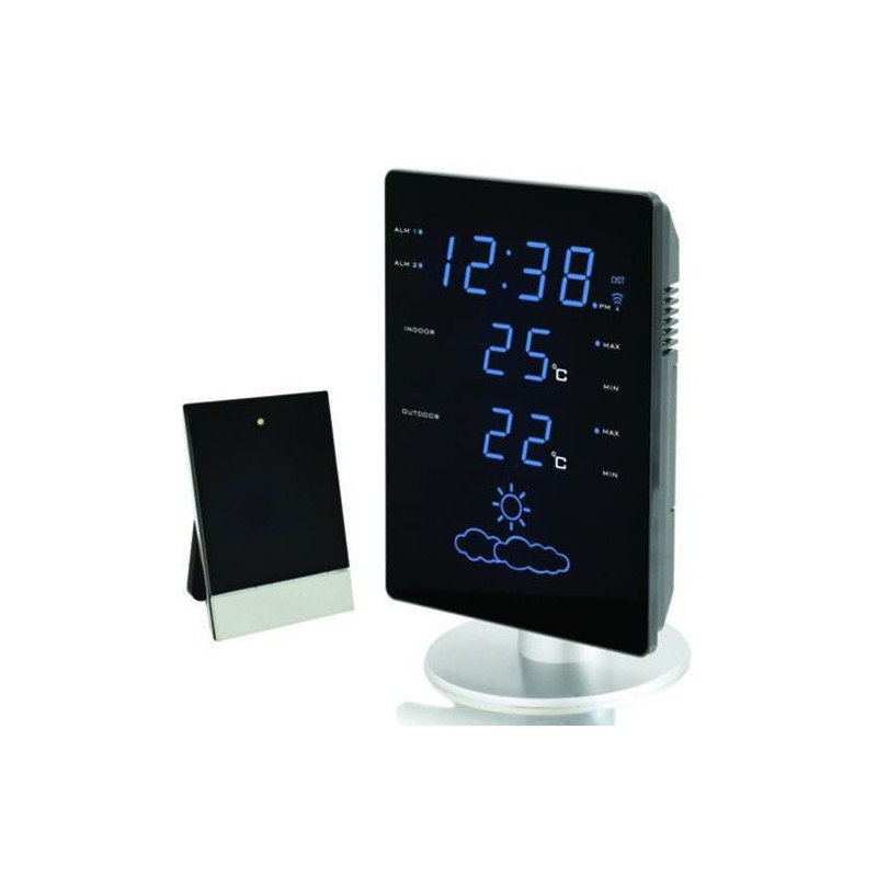 Black digital weather Station