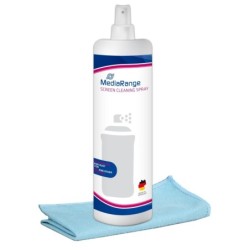 MediaRange Bildschirmreinigungsspray inkl. Mikrofasertuch, 250ml