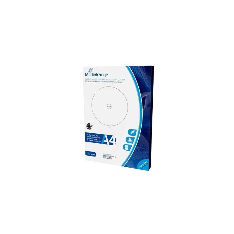 Etiketten f CD/DVD/BD 100er