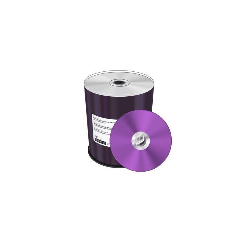 MediaRange DVD-R 4,7 GB 120 min 16x 100 cakebox inkjet argento