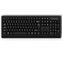 MediaRange Tastatur QWERTZ DE/AT kabelgebunden schwarz