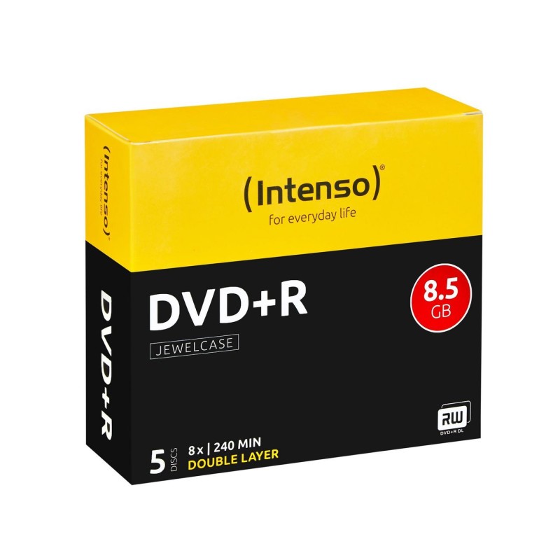 DVD+R 8,5GB, velocit&agrave; 8x, doppio