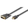 HDMI 19 - DVI-D 18+1 15m M-M