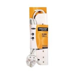 Belkin E-Series 4 prese, SurgeStrip da 1 metro Bianco 4 prese(e) CA 2