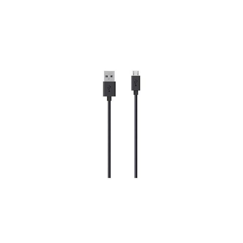 Belkin USB A - Micro-USB, cavo da 2 m USB USB 2.0 Micro-USB B Nero