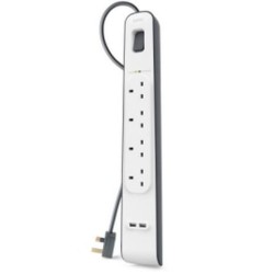 Belkin BSV401AF2M protezione da sovraccarico Bianco 4 prese(e) AC 2 m