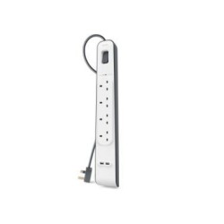 BELKIN BSV401VF2M SURGE PROTECTOR WHITE 4 AC OUTLET(S) 2 M